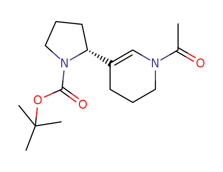 (R)-2-(1-acetyl-1,4,5,6-tetrahydropyridin-3-yl)pyrrolidine-1-carboxylic acid tert-butyl ester