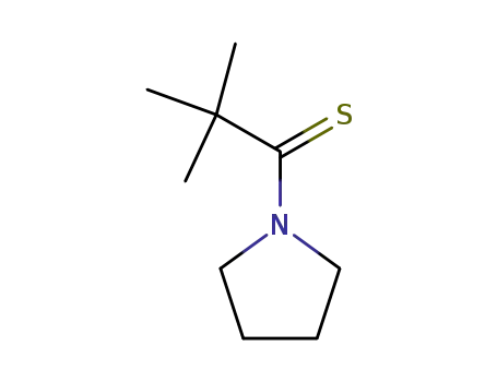 Pyrrolidine,  1-(2,2-dimethyl-1-thioxopropyl)-  (9CI)