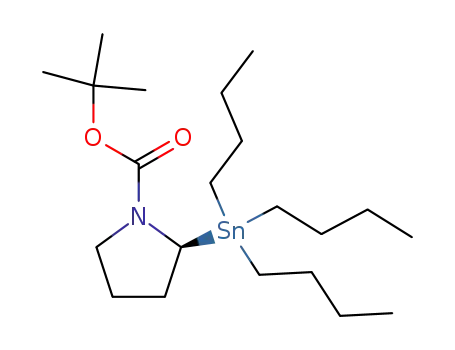Molecular Structure of 123387-67-7 (1-Pyrrolidinecarboxylic acid, 2-(tributylstannyl)-, 1,1-dimethylethyl ester)