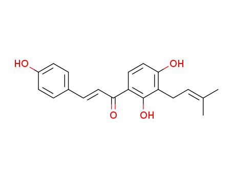 2-Propen-1-one,1-[2,4-dihydroxy-3-(3-methyl-2-butenyl)phenyl]-3-(4-hydroxyphenyl)-, (2E)-