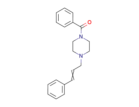 Molecular Structure of 289491-31-2 (Piperazine, 1-benzoyl-4-(3-phenyl-2-propenyl)-)