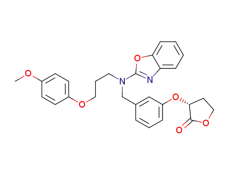 (R)-3-[3-({benzoxazol-2-yl[3-(4-methoxyphenoxy)propyl]amino}methyl)phenoxy]dihydrofuran-2(3H)-one