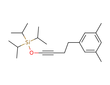 Molecular Structure of 765906-53-4 (Silane, [[4-(3,5-dimethylphenyl)-1-butynyl]oxy]tris(1-methylethyl)-)