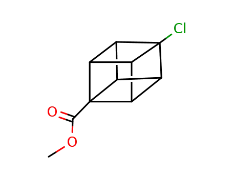 Molecular Structure of 122200-62-8 (METHYL 4-CHLOROCUBANECARBOXYLATE)