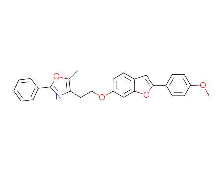 4-(2-(2-(4-methoxyphenyl)benzofuran-6-yloxy)ethyl)-5-methyl-2-phenyloxazole