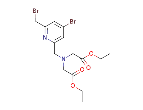 diethyl 2,2'-(((4-bromo-6-(bromomethyl)pyridin-2-yl)methyl)azanediyl)diacetate