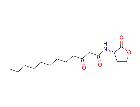 Molecular Structure of 168982-69-2 (3-Oxo-N-[(3S)-tetrahydro-2-oxo-3-furanyl]dodecanamide)
