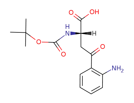 Molecular Structure of 74802-08-7 (N<sup>α</sup>-t-butyloxycarbonyl-L-kynurenine)