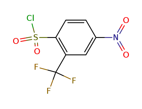 Molecular Structure of 444-46-2 (4-nitro-2-(trifluoromethyl)benzenesulfonyl chloride)