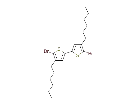 Molecular Structure of 214493-03-5 (5,5'-Dibromo-4,4'-dihexyl-2,2'-bithiophene)