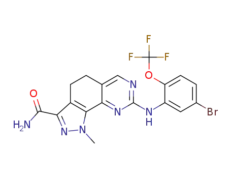 8-{[5-bromo-2-(trifluoromethoxy)phenyl]amino}-1-methyl-4,5-dihydro-1H-pyrazolo[4,3-h]quinazoline-3-carboxamide