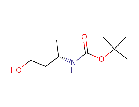 Molecular Structure of 146514-31-0 (Carbamic acid, (3-hydroxy-1-methylpropyl)-, 1,1-dimethylethyl ester (9CI))