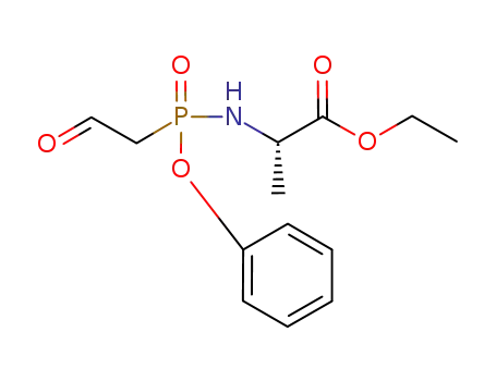 L-Alanine, N-[(2-oxoethyl)phenoxyphosphinyl]-, ethyl ester