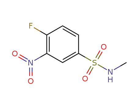 Molecular Structure of 1041598-53-1 (4-fluoro-N-methyl-3-nitrobenzenesulfonamide)