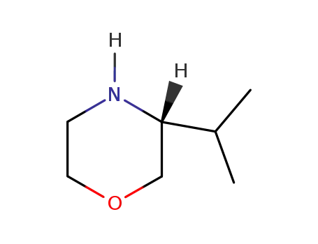 Molecular Structure of 74572-01-3 ((R)-3-ISOPROPYLMORPHOLINE,)