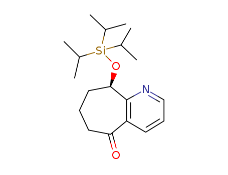 (R)-9-((triisopropylsilyl)oxy)-6,7,8,9-tetrahydro-5H-cyclo-hepta[b]pyridin-5-one