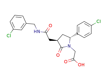 [(3R,5R)-3-[(3-Chloro-benzylcarbamoyl)-methyl]-5-(4-chloro-phenyl)-2-oxo-pyrrolidin-1-yl]-acetic acid