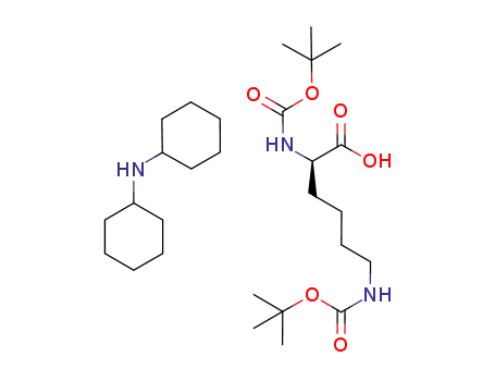 Molecular Structure of 204190-67-0 (N-alpha-N-Epsilon-di-t-butyloxycarbonyl-D-lysine dicyclohexylamine)