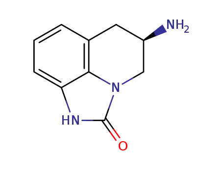 Molecular Structure of 132875-37-7 (4H-Imidazo[4,5,1-ij]quinolin-2(1H)-one,5-amino-5,6-dihydro-,(R)-(9CI))