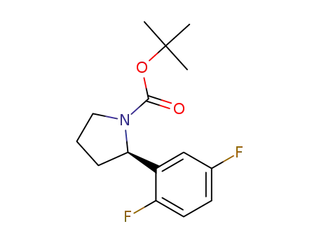 Molecular Structure of 1218935-58-0 ((R)-tert-butyl 2-(2,5-difluorophenyl)pyrrolidine-1-carboxylate)