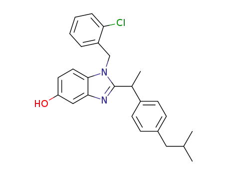 1-(2-chlorobenzyl)-2-(1-(4-isobutylphenyl)ethyl)-1H-benzo[d]imidazol-5-ol