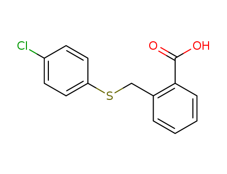 Benzoic acid, 2-[[(4-chlorophenyl)thio]methyl]-
