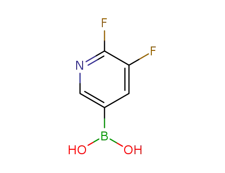 Molecular Structure of 1366482-40-7 (2,3-Difluoropyridine-5-boronic acid)