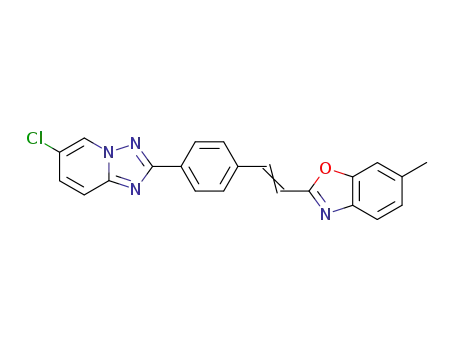 [1,2,4]Triazolo[1,5-a]pyridine,
6-chloro-2-[4-[2-(6-methyl-2-benzoxazolyl)ethenyl]phenyl]-