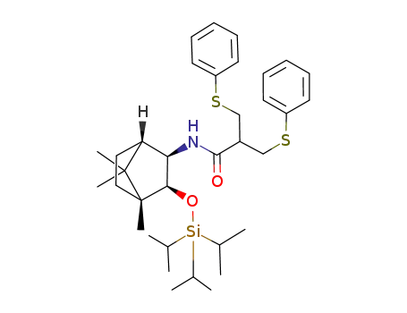 N-<(1R,2S,3R,4S)-2-<(triisopropylsilyl)oxy>-1,7,7-trimethyl-bicyclohept-3-yl>-3-(phenylthio)-2-<(phenylthio)methyl>propanamide