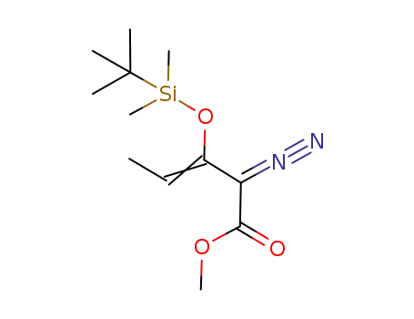 methyl 3-((tert-butyldimethylsilyl)oxy)-2-diazopent-3-enoate