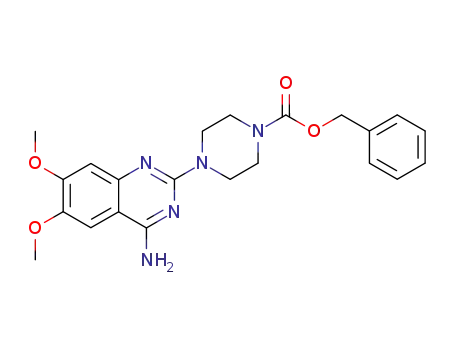 Molecular Structure of 766532-56-3 (1-Piperazinecarboxylic acid, 4-(4-amino-6,7-dimethoxy-2-quinazolinyl)-,
phenylmethyl ester)