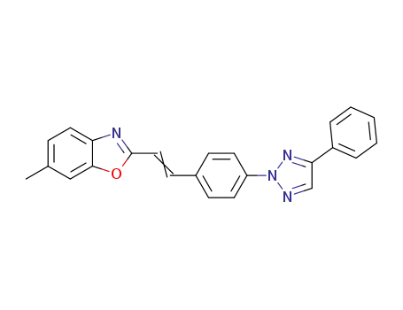 Benzoxazole,
6-methyl-2-[2-[4-(4-phenyl-2H-1,2,3-triazol-2-yl)phenyl]ethenyl]-