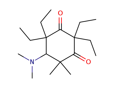 5-Dimethylamino-2,2-dimethyl-4,4,6,6-tetraaethyl-1,3-cyclohexandion