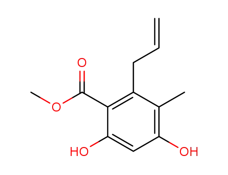 Benzoic acid, 4,6-dihydroxy-3-methyl-2-(2-propenyl)-, methyl ester