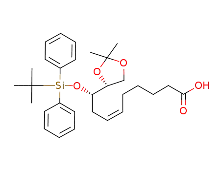 (Z)-(S)-9-(tert-Butyl-diphenyl-silanyloxy)-9-((R)-2,2-dimethyl-[1,3]dioxolan-4-yl)-non-6-enoic acid