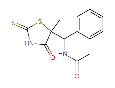 5-(acetylamino-phenyl-methyl)-5-methyl-2-thioxo-thiazolidin-4-one
