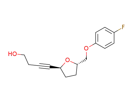 4-[(2S,5S)-5-[(4-fluorophenoxy)methyl]oxolan-2-yl]but-3-yn-1-ol