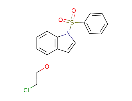1H-Indole, 4-(2-chloroethoxy)-1-(phenylsulfonyl)-