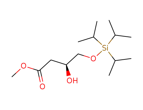 (3S)-3-hydroxy-4-(triisopropylsilyloxy)butyric acid methyl ester