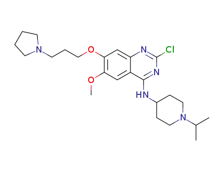 2-chloro-N-(1-isopropylpiperidin-4-yl)-6-methoxyl-7-(3-(pyrrolidin-1-yl)propoxyl)quinazolin-4-amine
