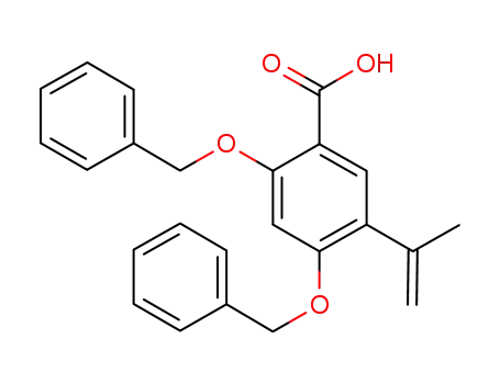 Molecular Structure of 912545-09-6 (2,4-bis(benzyloxy)-5-isopropenylbenzoic acid)