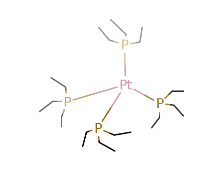 Molecular Structure of 33937-26-7 (tetrakis(triethylphosphine)platinum<sup>(0)</sup>)