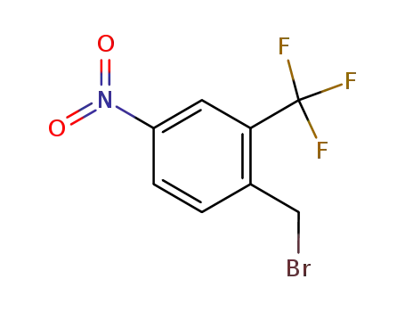 Molecular Structure of 694499-22-4 (1-(bromomethyl)-4-nitro-2-(trifluoromethyl)benzene)