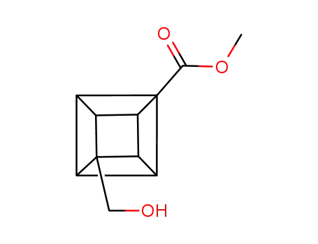 Molecular Structure of 60462-19-3 (METHYL 4-HYDROXYMETHYLCUBANECARBOXYLATE)