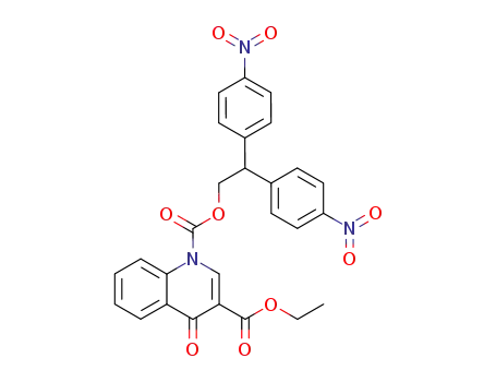 3-carboethoxy-1-<2',2'-bis-(4-nitrophenyl)ethoxycarbonyl>-1,4-dihydroquinolin-4-one