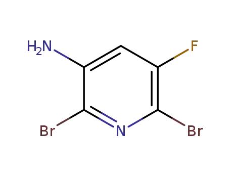 Molecular Structure of 884494-99-9 (3-AMINO-2,6-DIBROMO-5-FLUOROPYRIDINE)