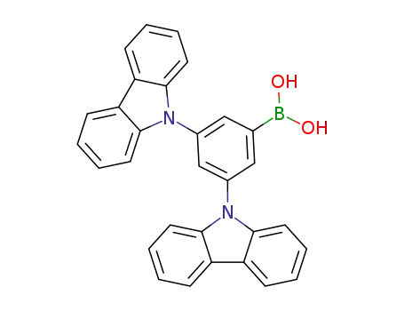 Molecular Structure of 854952-51-5 (4-[3,5-bis(9H-indazol-9-yl)]benzeneboronic acid)