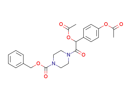 1-Piperazinecarboxylic acid,
4-[2-(acetyloxy)-2-[4-(acetyloxy)phenyl]acetyl]-, phenylmethyl ester