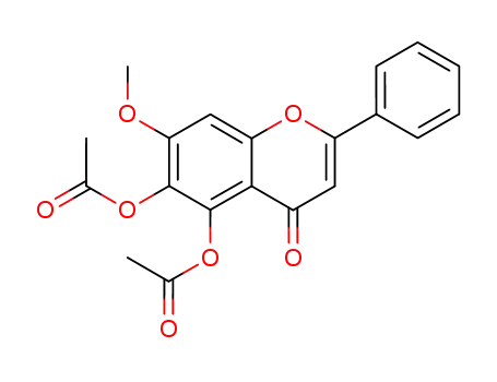 7-methoxy-4-oxo-2-phenyl-4H-1-benzopyran-5,6-diyl diacetate