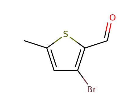 Molecular Structure of 36155-82-5 (3-Bromo-5-methyl-2-thiophenecarboxaldehyde)